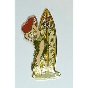 Disney pins Jessica Rabbit w/ Surfboard - Who Framed Roger Rabbit - Rare Pin